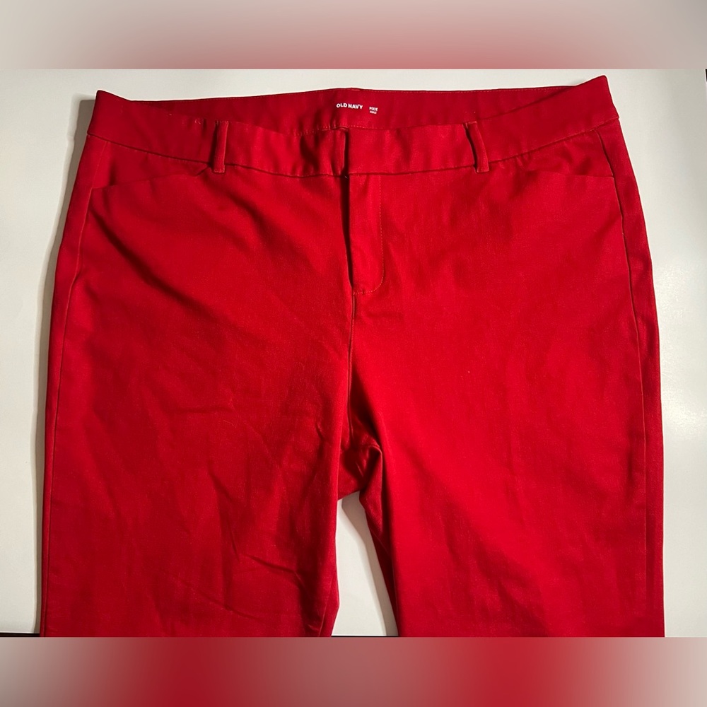 Old Navy Red Pixie Ankle Pants